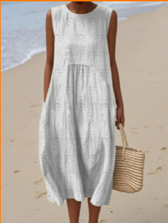 2025 European and American spring and summer new sleeveless casual printed temperament long skirt dress slim small fresh casual skirt - Image 38