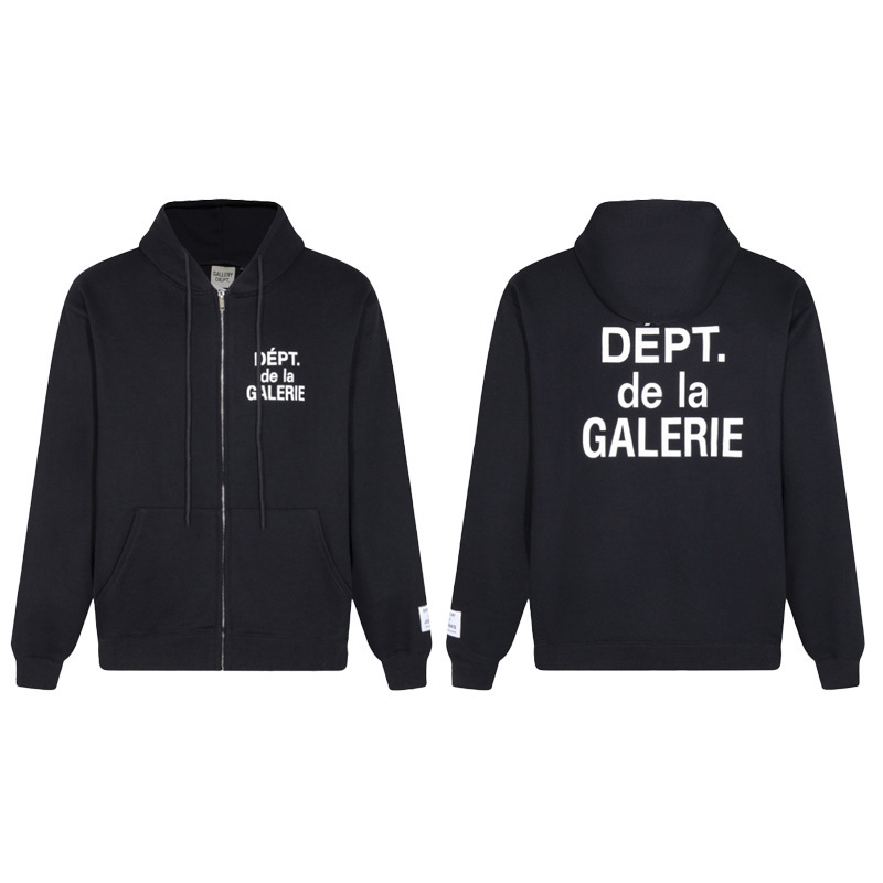 GALLERY DEPT, a cross-border trendy brand, presents a letter slogan cardigan hoodie for men and women, featuring a relaxed fit and a loose fit. - Image 7