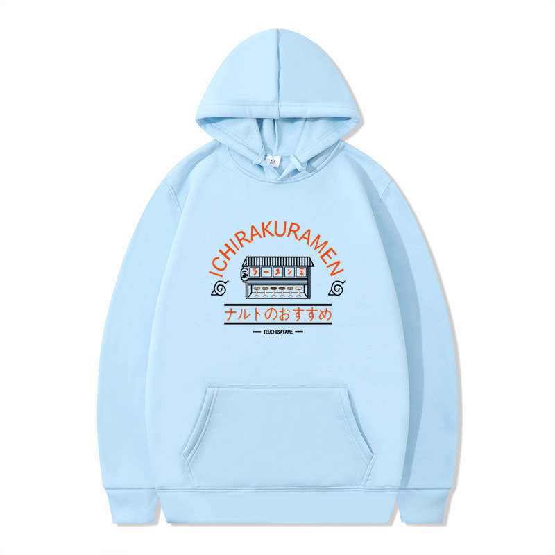 Naruto anime series naruto whirlpool naruto ramen shop printed autumn and winter hooded sweatshirt for men and women - Image 3