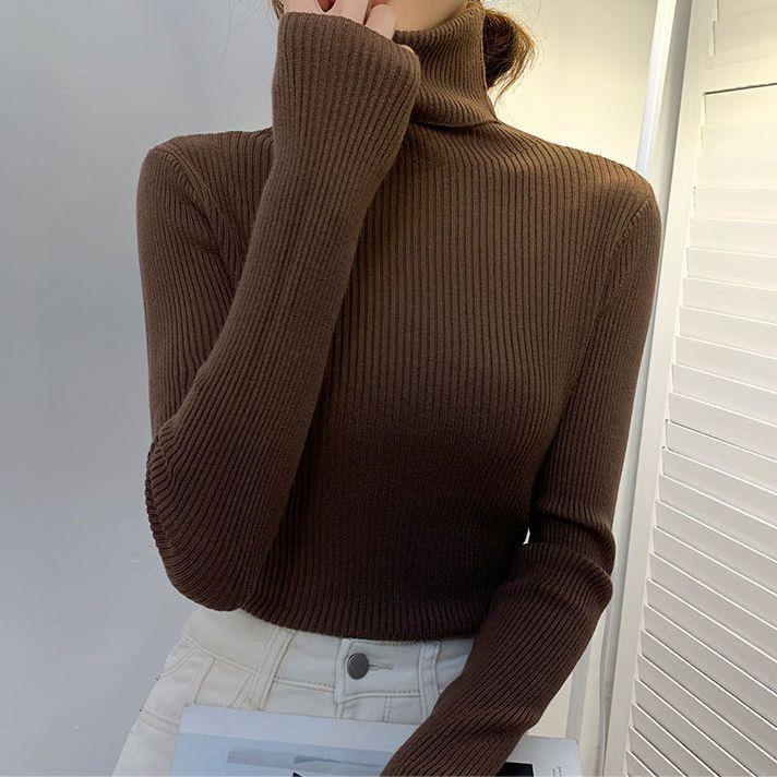 Dalang sweater factory direct sale large size turtleneck sweater women's new autumn and winter pullover long-sleeved bottoming shirt women's knitted sweater - Image 4