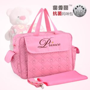 Cross-border European and American mommy messenger shoulder bag multifunctional waterproof diaper bag for expectant mother and baby mother bag wholesale