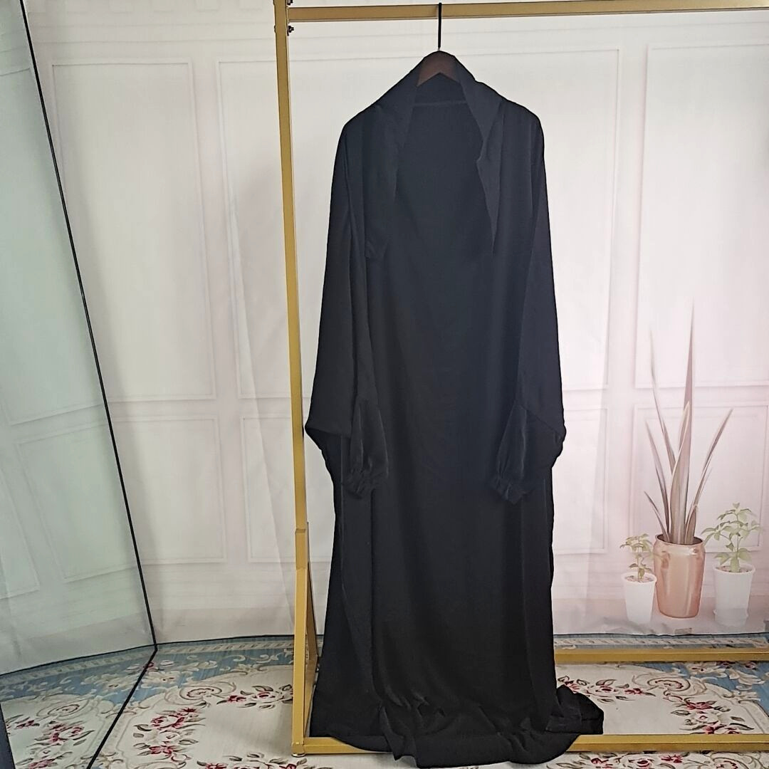 AliExpress Amazon women's dress abaya Europe and the United States Dubai Turkey one-piece prayer dress P102 - Image 12