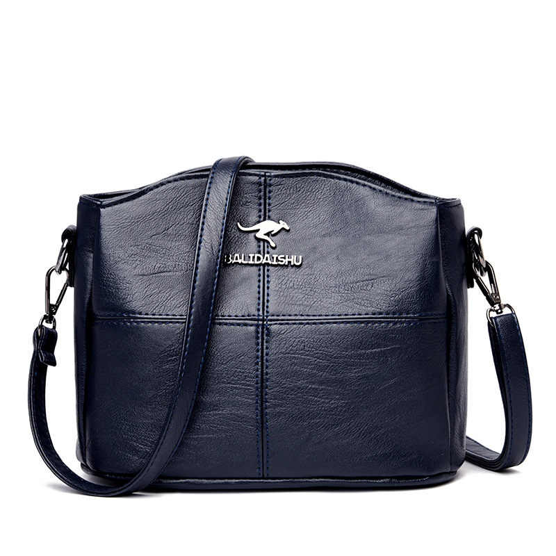 Cross-border women's bag 2023 new splicing middle-aged women's bag single mouth one shoulder Messenger bag trendy mother middle-aged bag wholesale - Image 5
