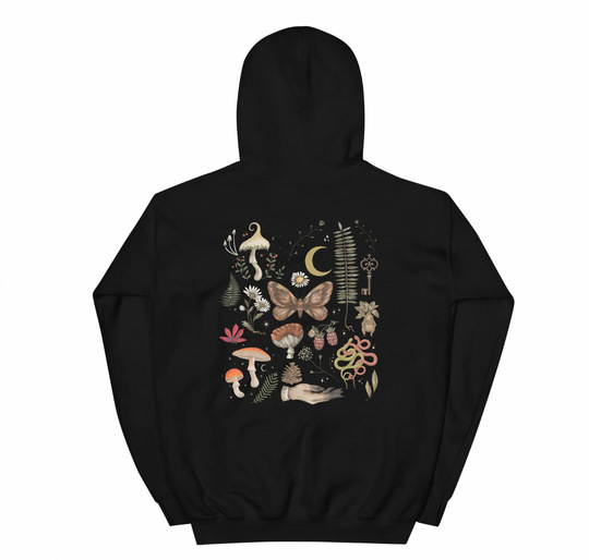 European and American all-match Christmas theme sweatshirt with full print floral Christmas elements and letter hooded sweatshirt with casual style - Image 6