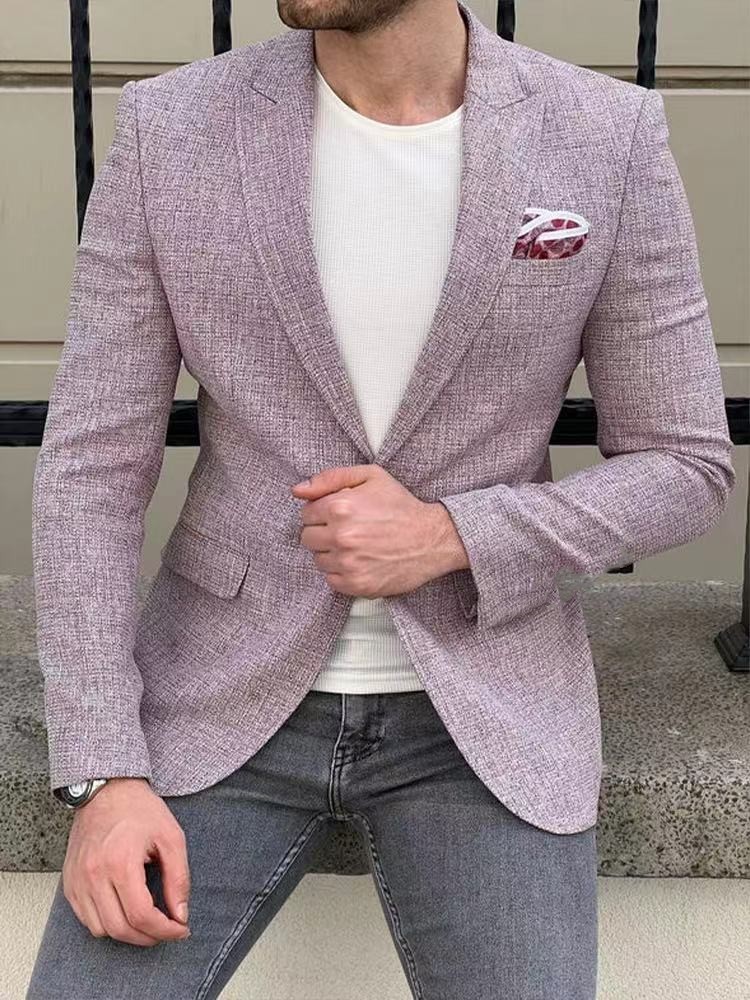 Cross-border foreign trade hot-selling spring and autumn new digital printing plaid men's casual suits and casual jackets - Image 11