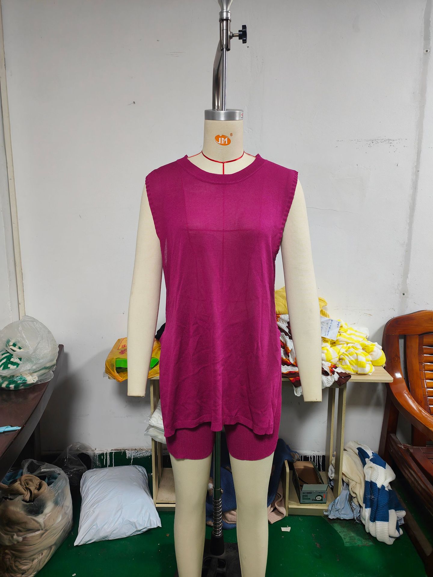 Popular Knitwear Set - Cross-border Summer Women's Clothing - European and American Style Knitwear, Loose Sleeveless Casual Sweater Two-Piece Set - Image 22