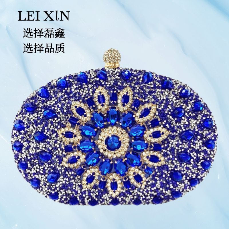 New Sunflower Diamond Buckle Fashion Dinner Bag Party Evening Versatile Hand Messenger Shoulder Bag Wedding Bag Female Bag - Image 2
