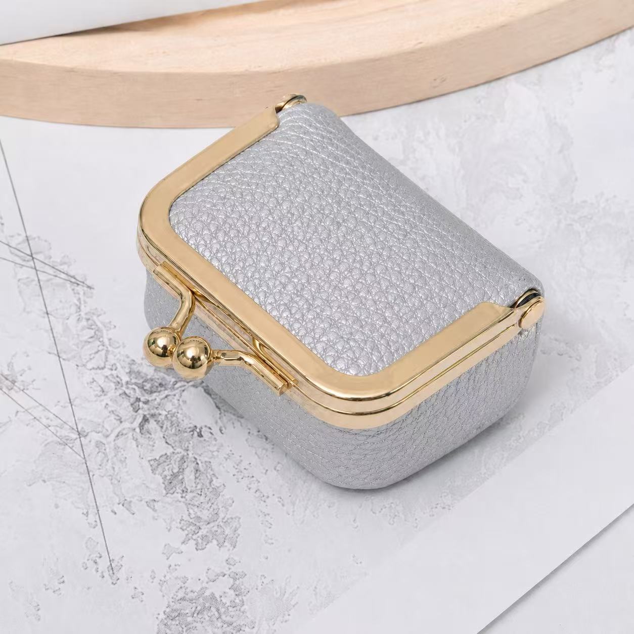 New mini coin purse, earrings, rings, necklaces, jewelry box, coin purse, portable storage bag - Image 7