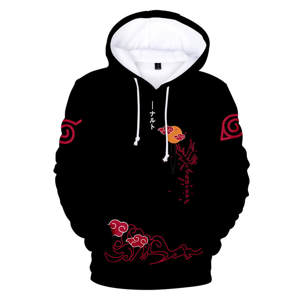 3D digital Naruto character double-layered hooded sweatshirt for men - Image 12