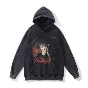 TKPA original American hiphop hip-hop old washed hooded sweater men's and women's street country tide brand loose jacket