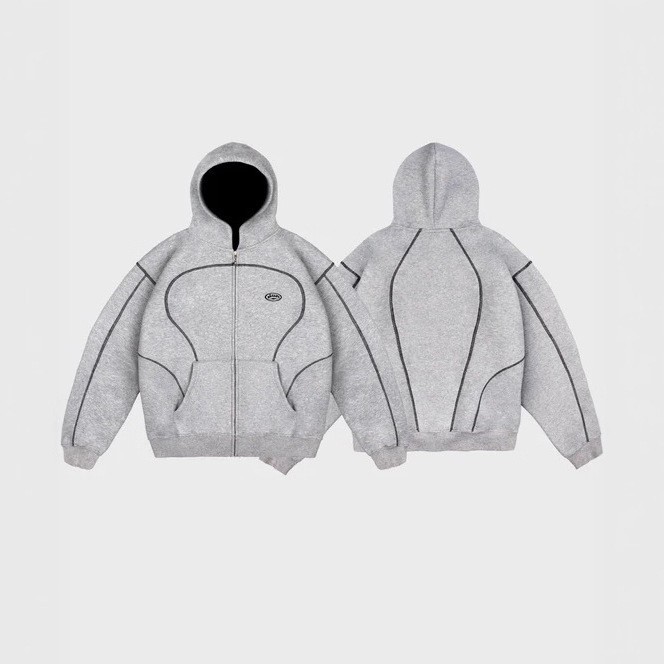 European and American new windbreaker Y2K letter trendy brand printing casual street men and women sports style sweatshirt suit new arrival - Image 12