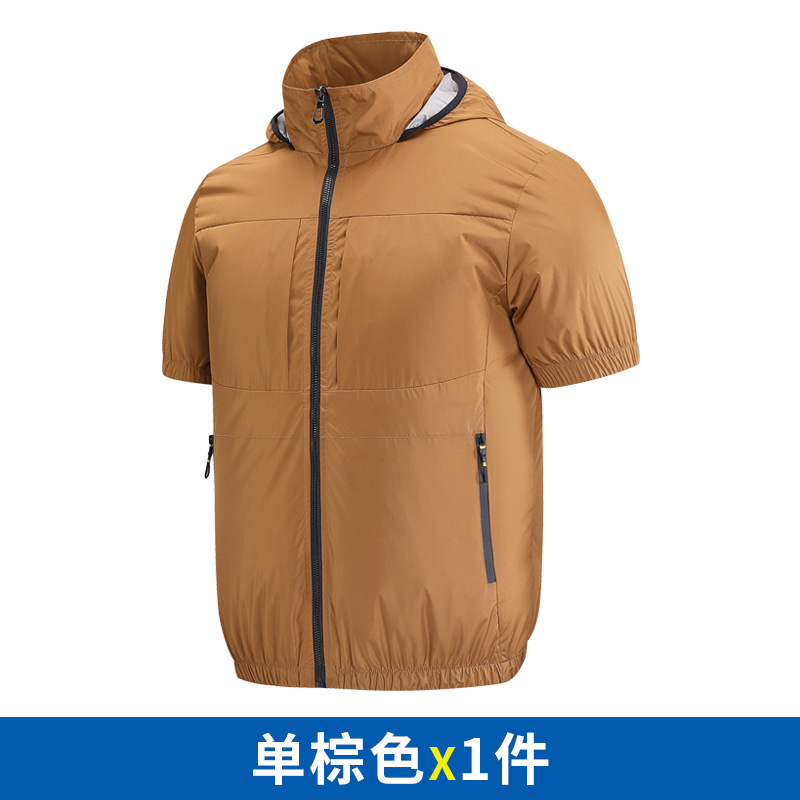 Fan suits for summer, multiple air conditioning suits, high-tech large fans for cooling, camouflage construction site fishing vests for men, cross-border supply - Image 27