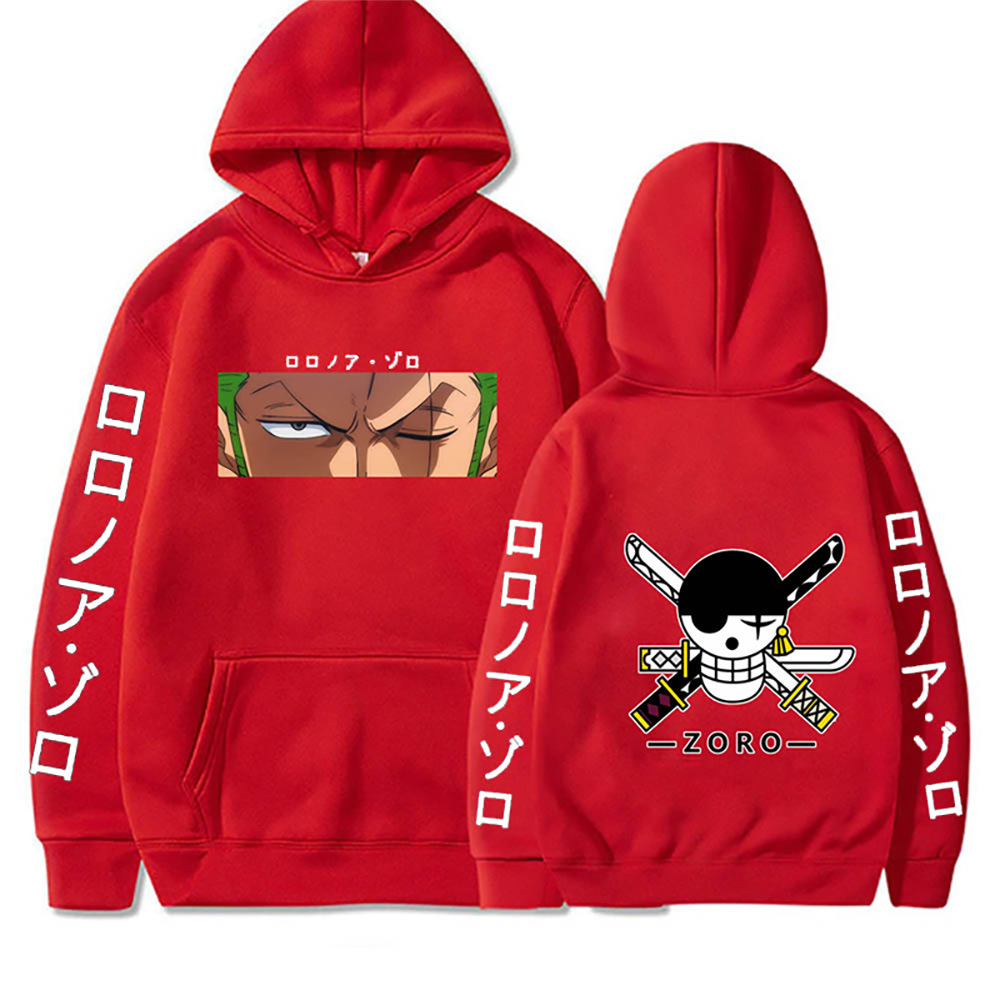 Mode Herenkleding Roronoa Zoro Ogen Hoodie Eendelig Anime Pullover Unisex Herfst Winter Sweatshirt Hiphop - Image 4