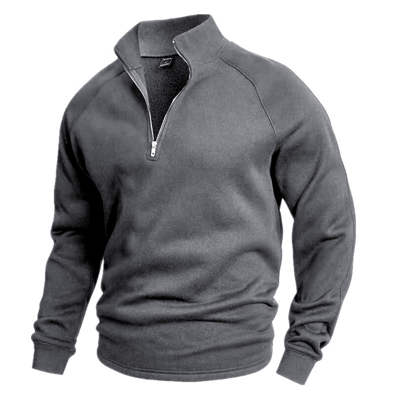 Zip-Neck Long-Sleeved Top - Image 6