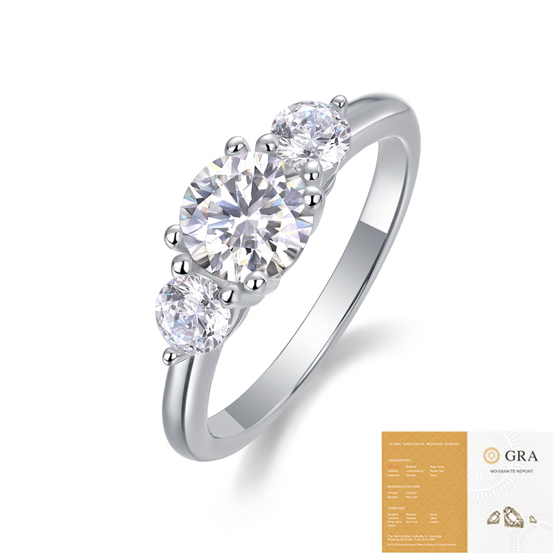 S925 Sterling Silver Guardian Ring, Moissanite Closed-Cut Ring, Hot Selling on Cross-Border TikTok, Factory Direct Wholesale. - Image 15