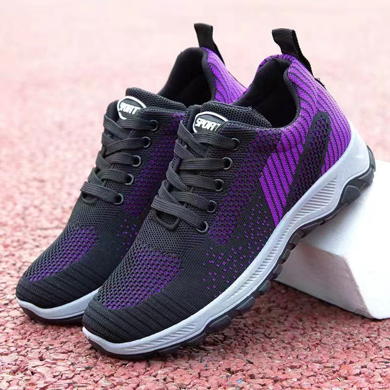 Dropshipping new women's fly woven fishnet shoes, comfortable soft-soled white shoes, fashionable lightweight student shoes, sneakers - Image 12