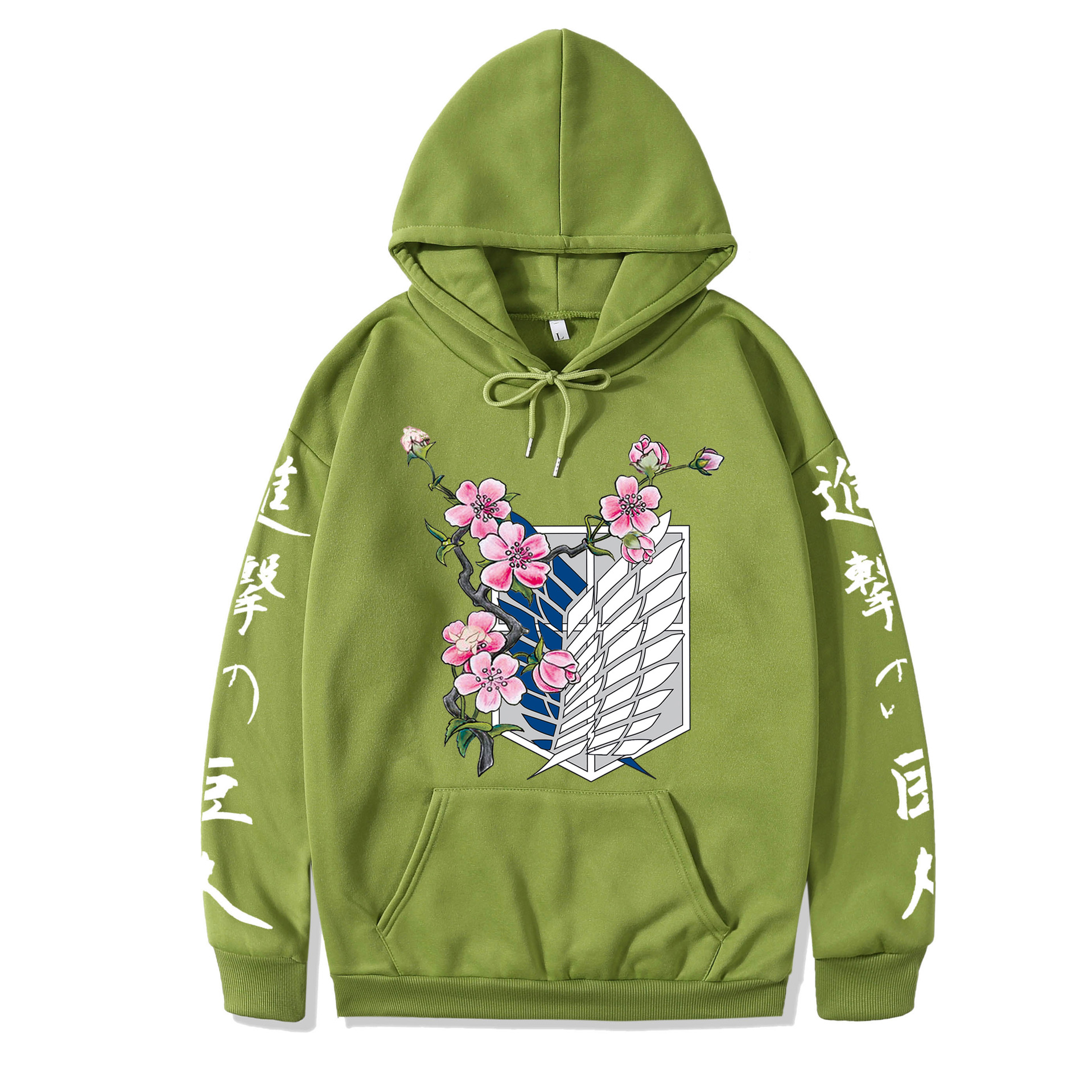 2021 couples wear autumn and winter new popular anime attack giant series illustration loose casual hooded sweater women - Image 10