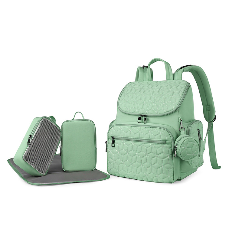 New cross-border European and American five-piece mother and baby bag, fashionable and high-quality mother bag for commuting - Image 7