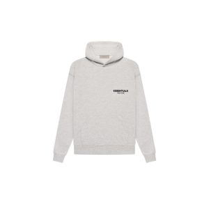 Essentials-SS22 - Front and Back Flocked Printed Hooded Sweatshirt