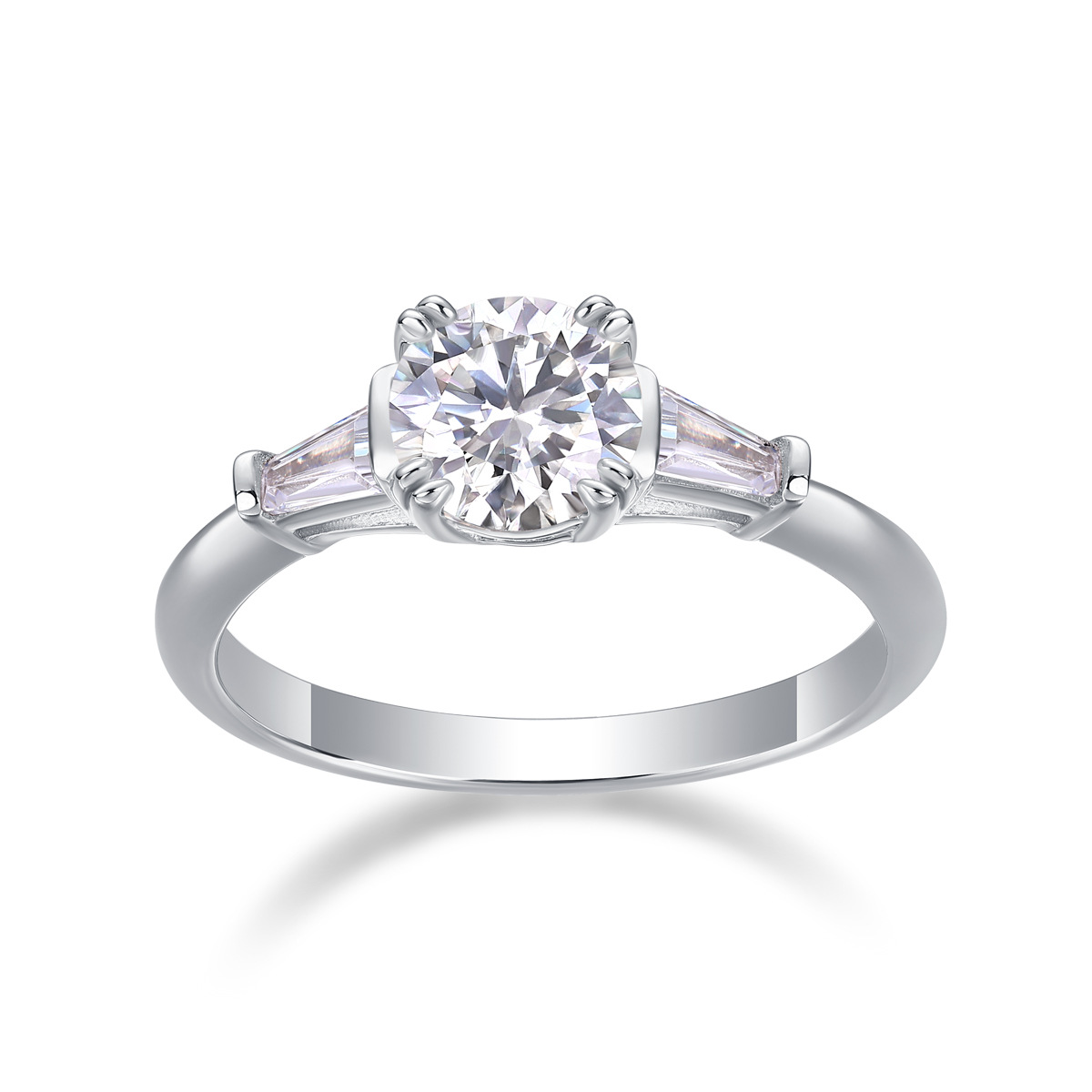 S925 Sterling Silver Guardian Ring, Moissanite Closed-Cut Ring, Hot Selling on Cross-Border TikTok, Factory Direct Wholesale. - Image 9