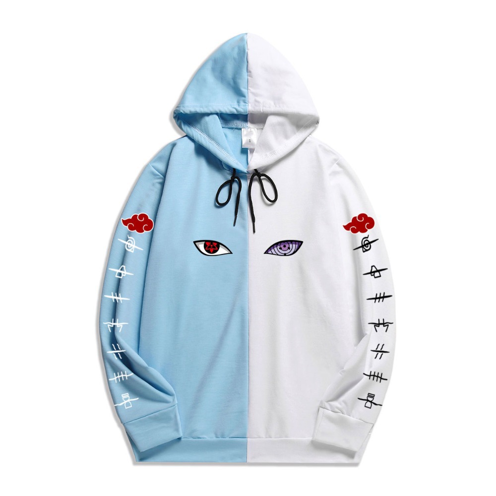 Cross-border spring and autumn tide brand Naruto thin section Naruto Xiao organization sweater loose men's and women's splicing hooded jacket - Image 7