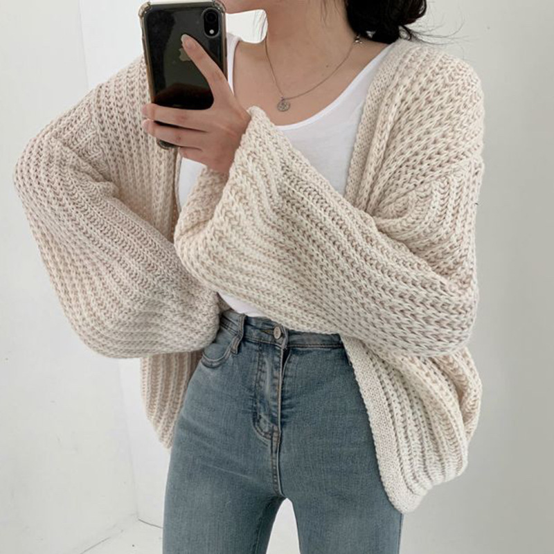 Open-Front Knit Cardigan - Image 7