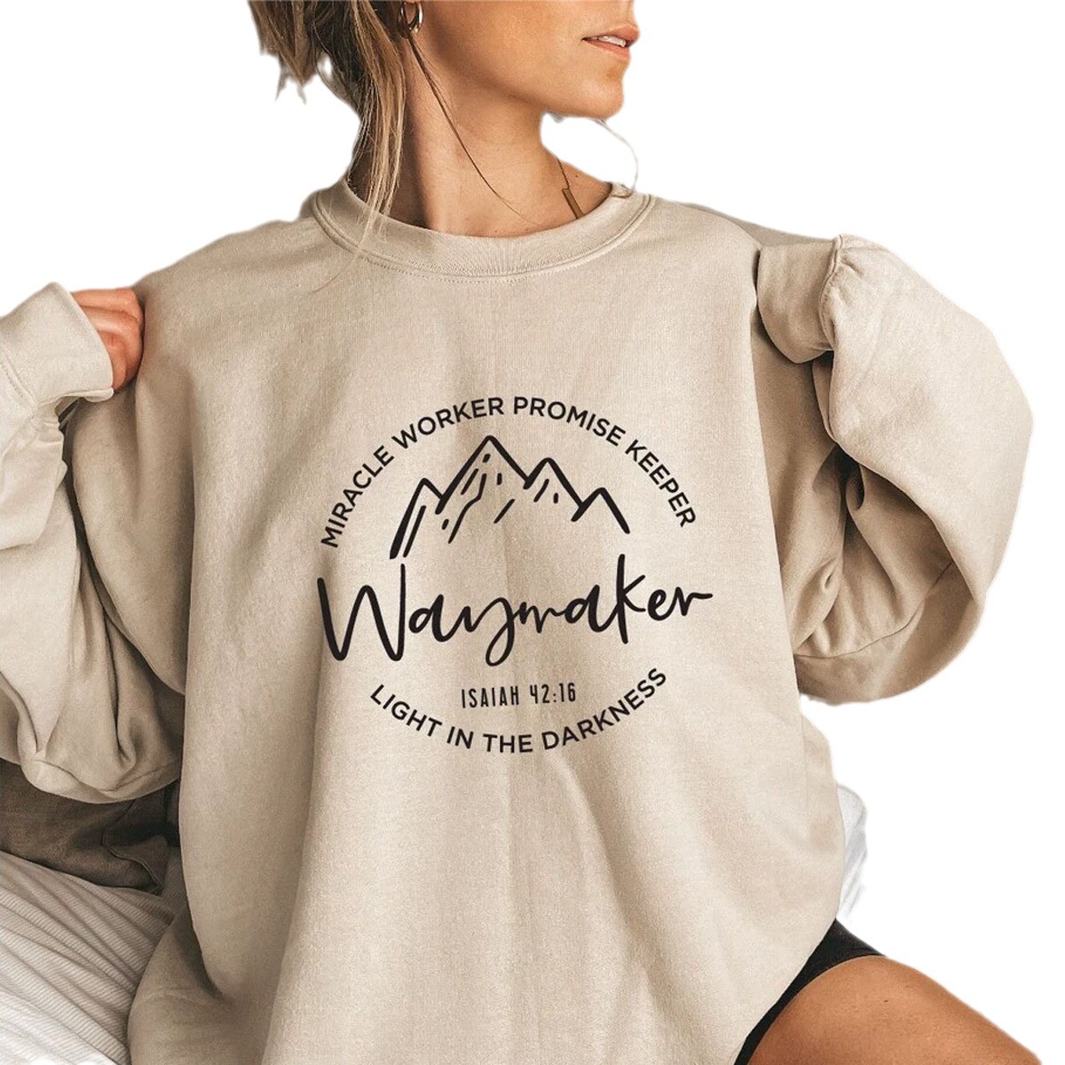 Be The Light Sweatshirt Gift For Christians Mathew 5:14 Swea - Image 6