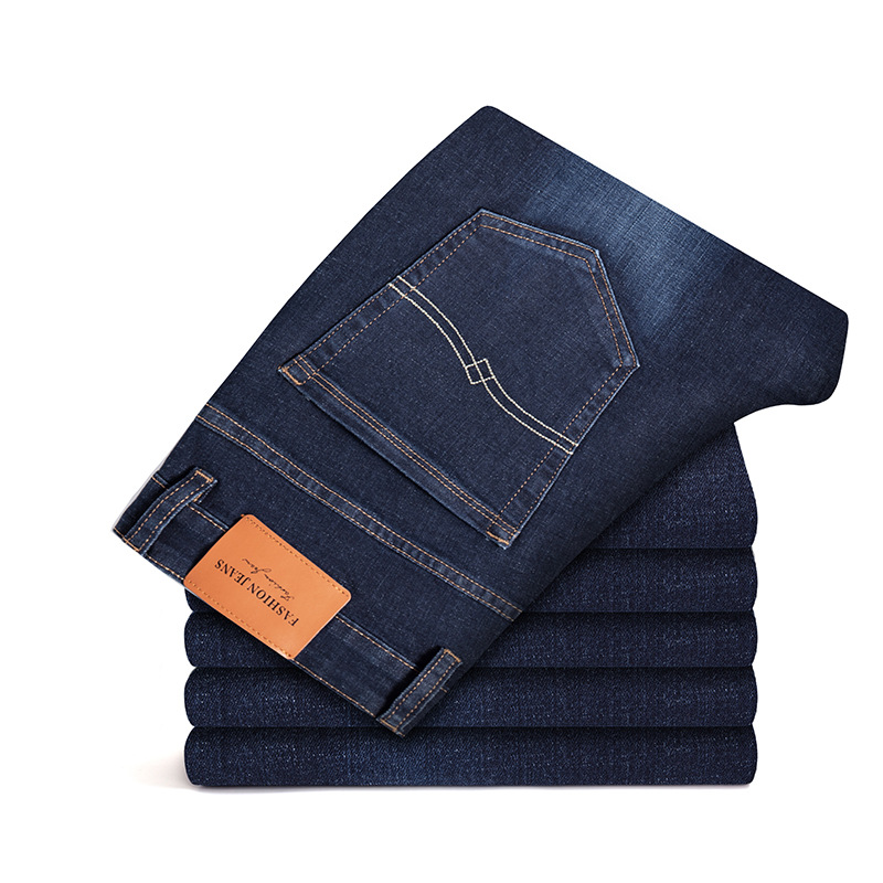 2023 Spring Straight Jeans Men's Mid-Rise Quality Comfortable Pants Men's Elastic Loose All-match Pants Men - Image 8