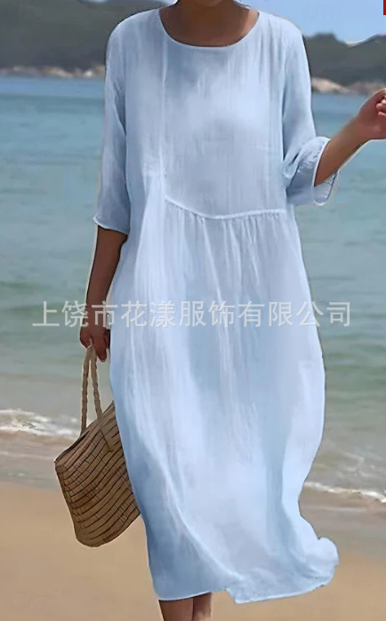 Women's Printed Long-Sleeve Dress - Image 25