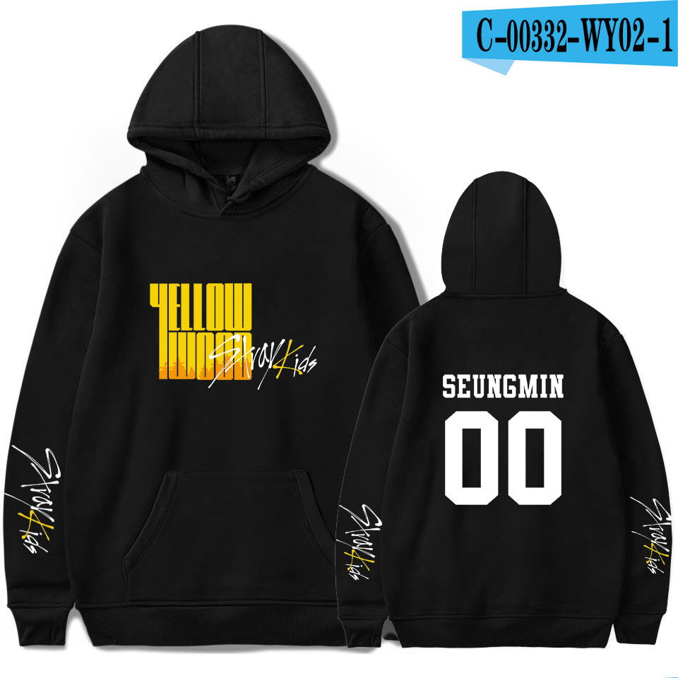 Amazon cross-border new Korean group tour around the men's and women's loose spring and autumn hooded sweater one piece on behalf of - Image 3