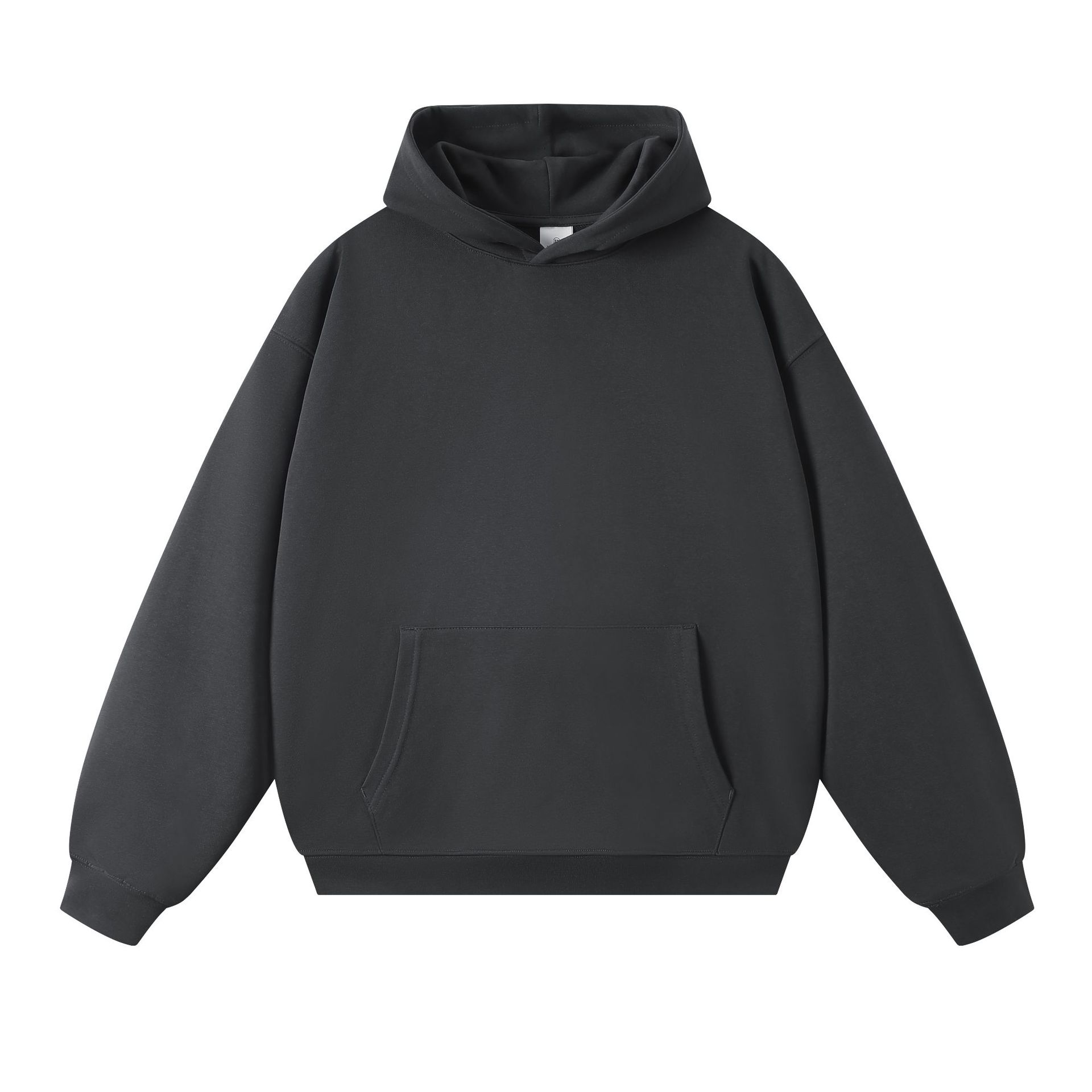 Sweatshirt 380g Terry Spring and Autumn American Thin Drop Shoulder Loose Style Solid Color Hoodie Men's Trendy All-match - Image 9
