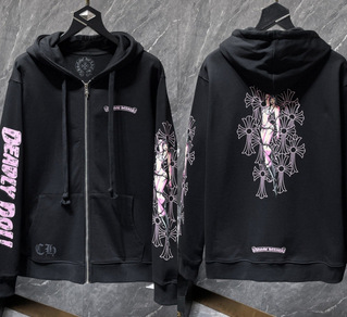 2026 New Cross-Border CH Hoodie Cross Horseshoe Couple Zipper Hooded Sweatshirt Jacket Trendy Brand 30/1 - Image 19