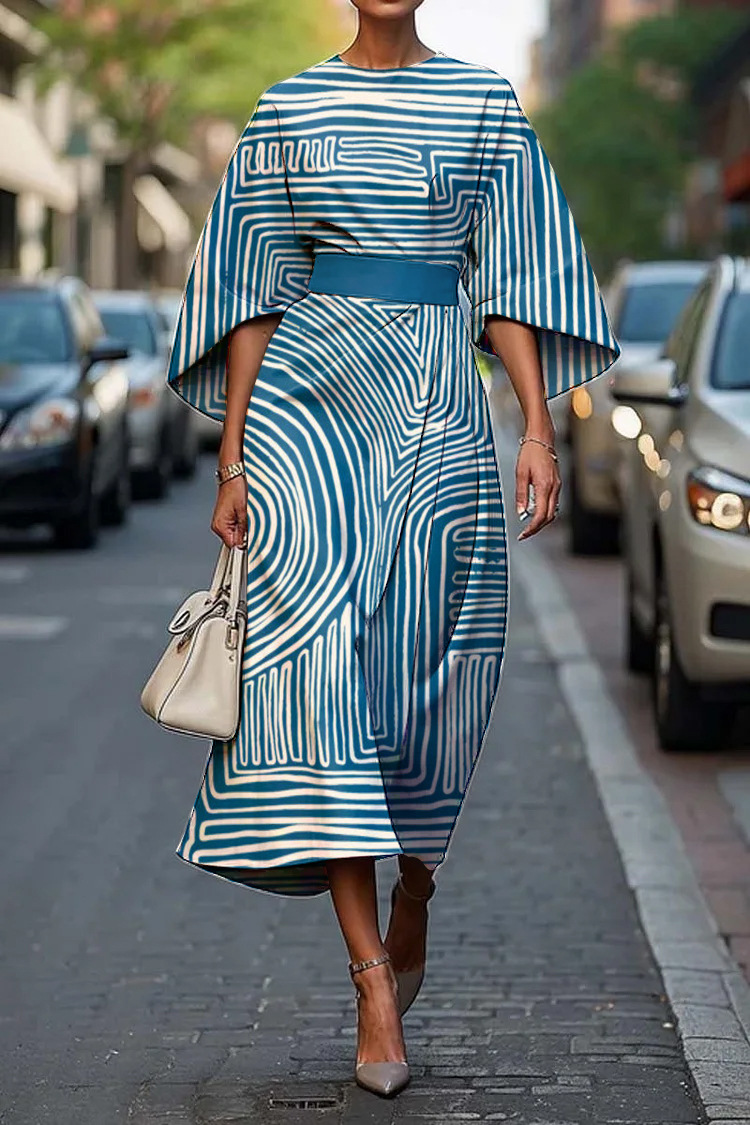 2025 Amazon Cross-Border Independent Station Floral Ocean Timeless Elegant Dress E439 Women's Dress - Image 27