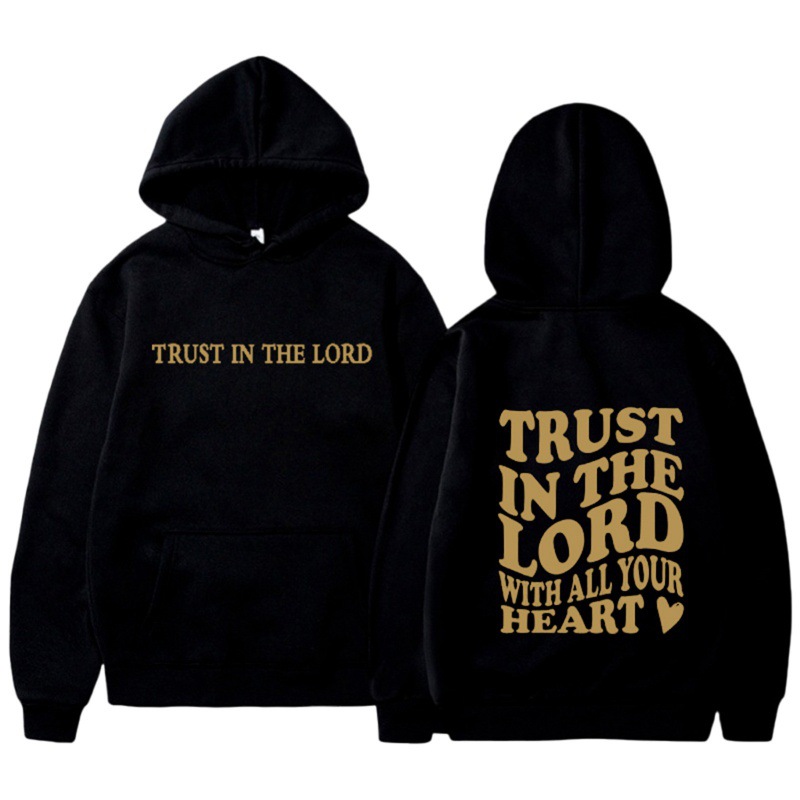 2023 Autumn and Winter Women's New Fashion Personalized Character Print Hooded Back Collar Plus Velvet Sweater with Versatile Design - Image 4