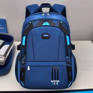 New style elementary school backpack for boys, grades 1-3-6-9, lightweight and casual children's backpack with large capacity.
