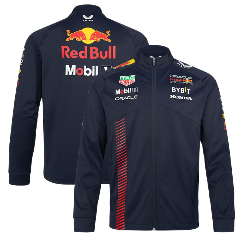 Cross-border new F1 peripheral racing suit fleece sweatshirt team long-sleeved stand-up collar warm sports cycling off-road sweatshirt - Image 2
