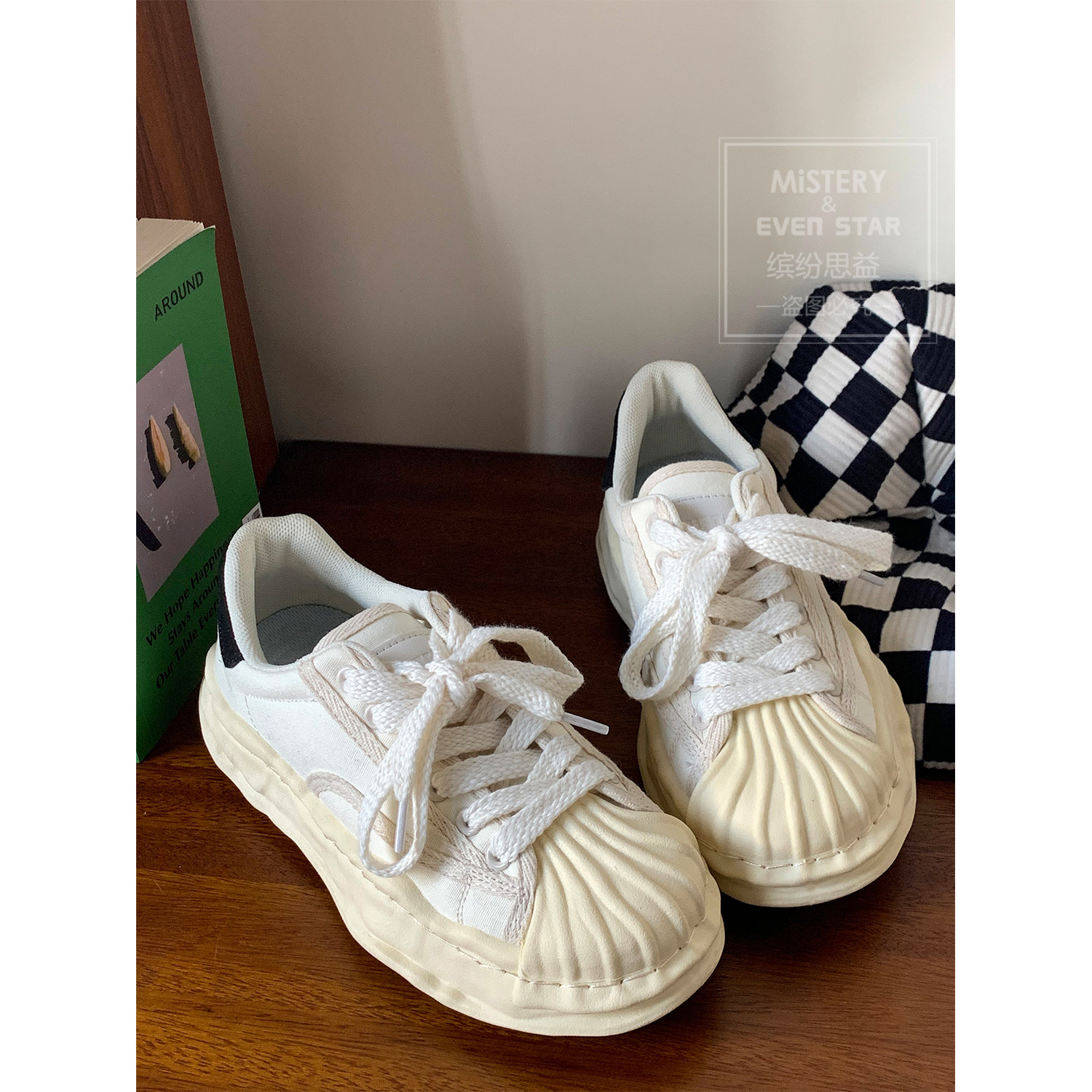 Women's Shell-Toe Canvas Sneakers - Image 3