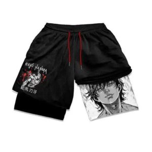 Dragon Ball series shorts 3D digital printing adult double-layer beach shorts Amazon cross-border e-commerce hot-selling factory