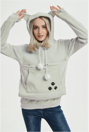 Cross-border popular hooded sweatshirts for women, loose European and American style, plus velvet pullover sweatshirts for women, autumn and winter large size jackets for women, autumn and winter - Image 19