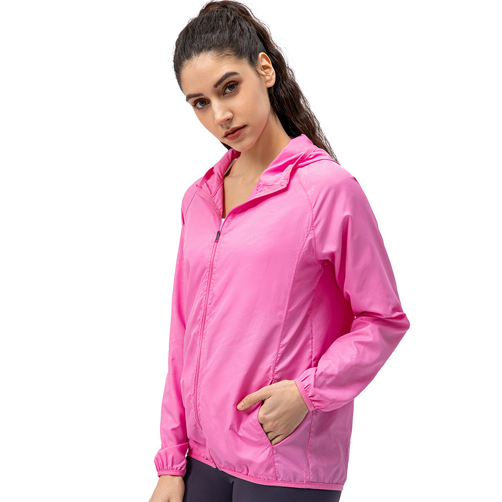 Women's outdoor sports skin windbreaker waterproof windproof lightweight breathable quick-drying cycling long-sleeved jacket D15007 - Image 2