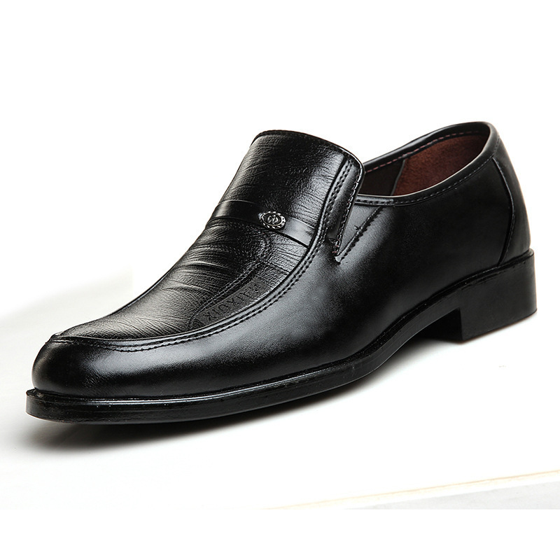 Autumn new men's business dress leather shoes work work office men's round toe leather shoes stall shoes wholesale