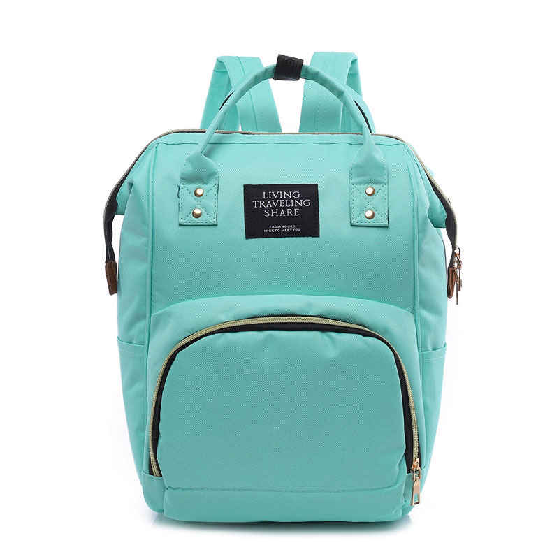 Mommy bag 2025 new Korean style fashion canvas color matching backpack women's bag Baoma milk bottle bag - Image 8