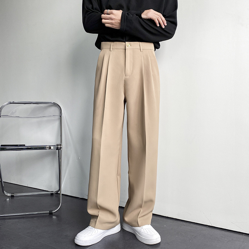 Autumn and winter 2023 new drape straight suit pants men's loose Korean casual wide-leg trousers mopping pants - Image 2