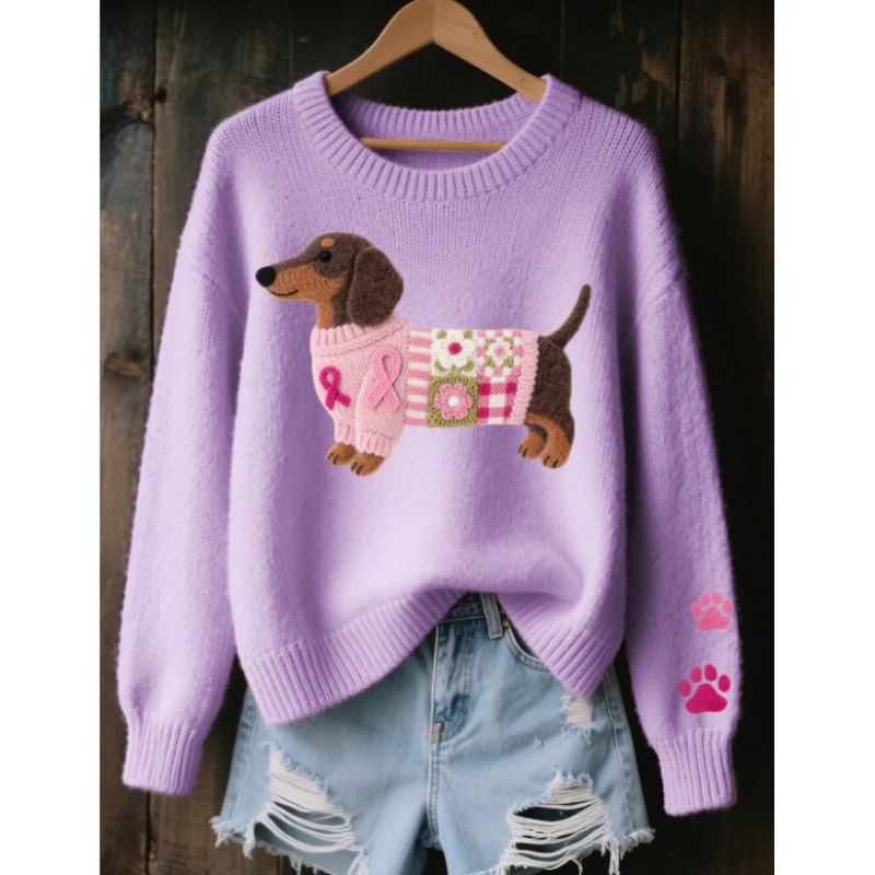 2026 Spring/Autumn New European and American Style Women's 3D Digital Print Casual Fashion Round Neck Faux Sweater/Sweatshirt - Image 24