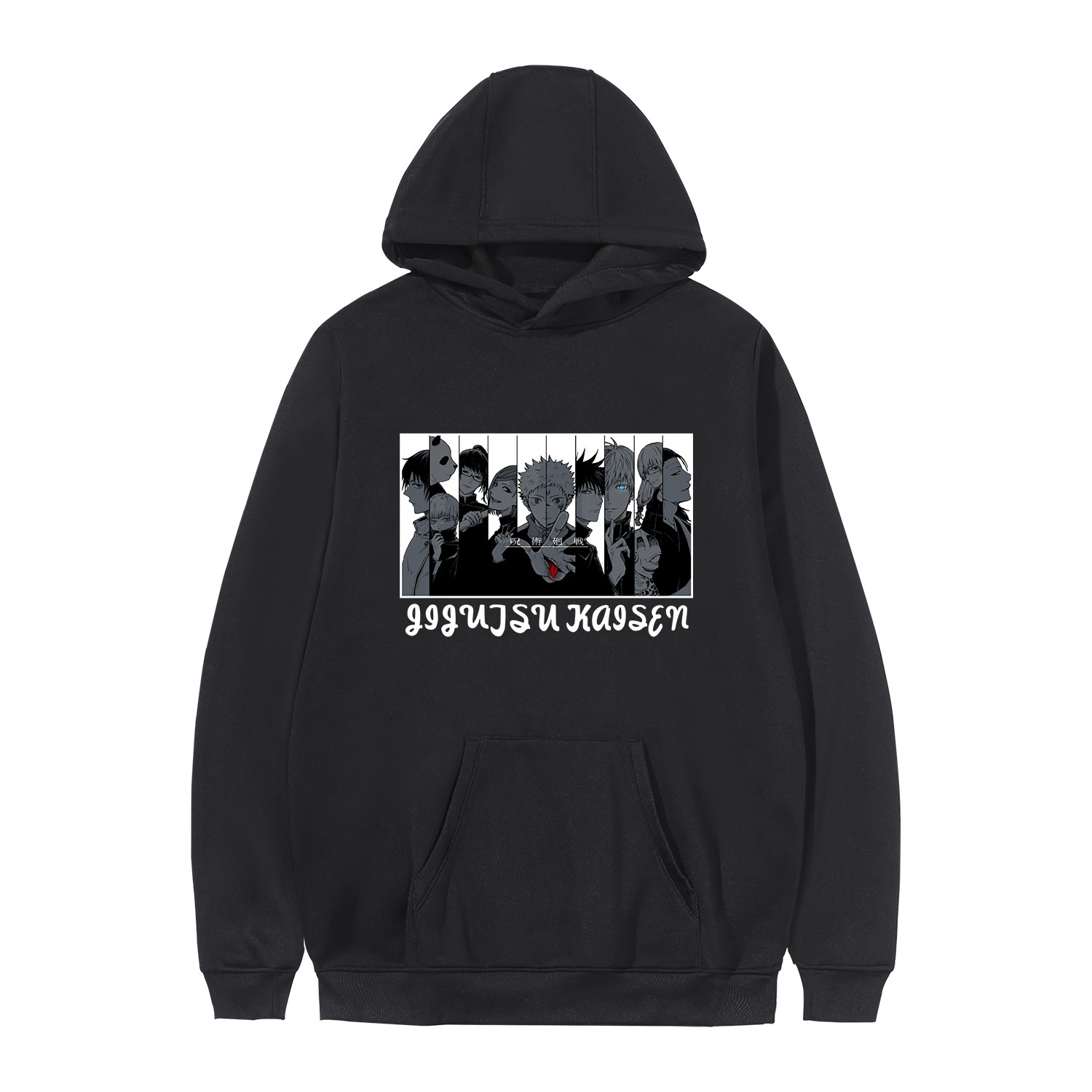 Manufacturers spot anime around long-sleeved couples casual pullover sweater women's hooded hooded sweater - Image 11