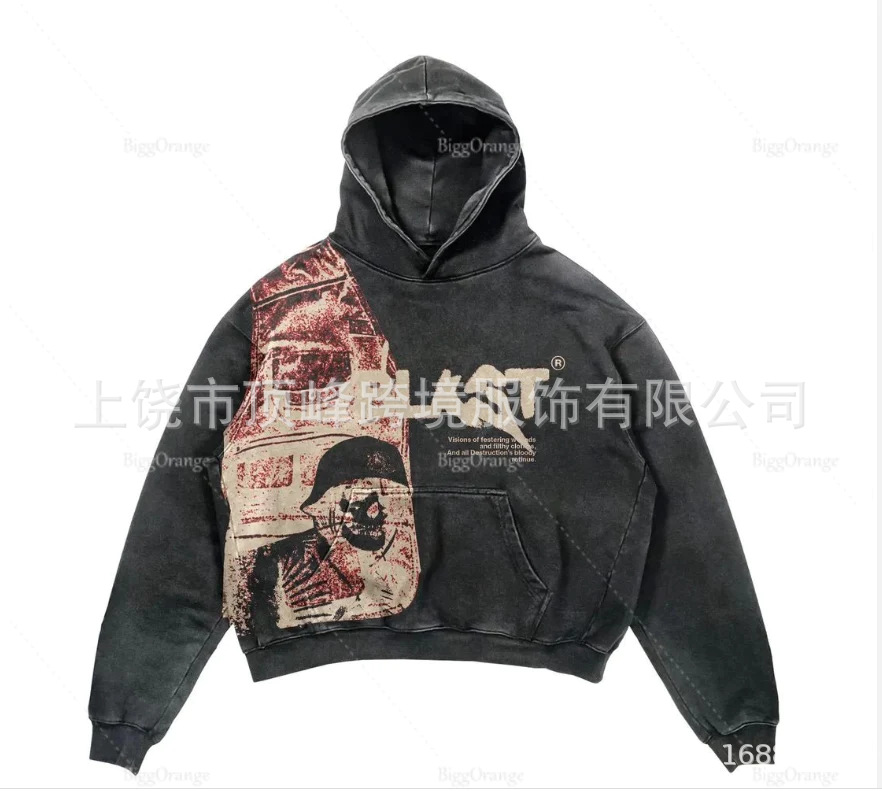 European and American foreign trade cross-border 2023 autumn and winter new European and American cross-border animal landscape print raglan long sleeves - Image 24