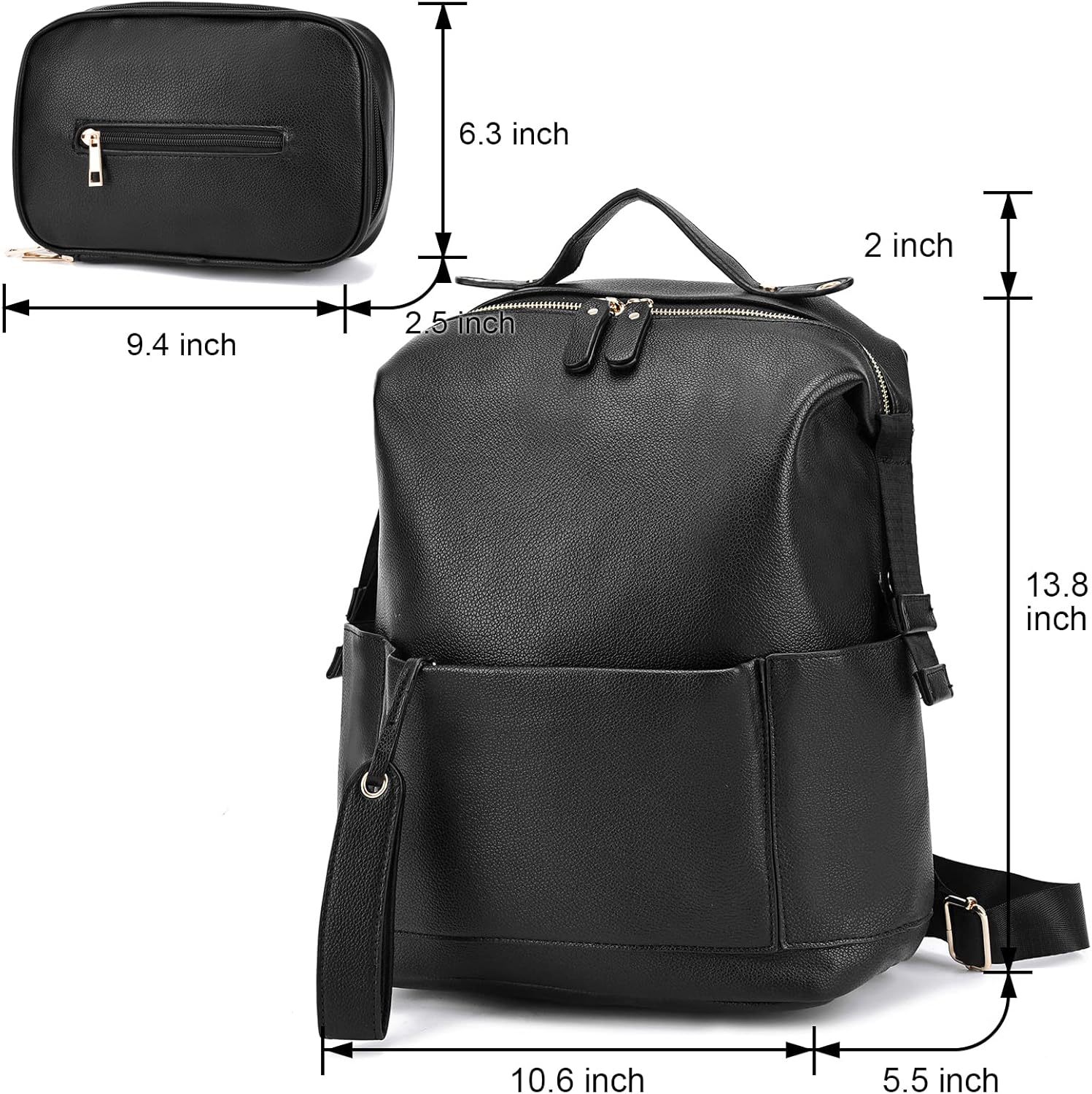 New folding mummy bag with large capacity, multi-function, leisure, fashion, waterproof, outdoor mother and baby bag - Image 3