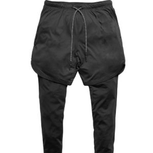 2023 Autumn New Muscle Men's Fashion Versatile Fake Two-Piece Breathable Fitness Training Running Sports Shorts
