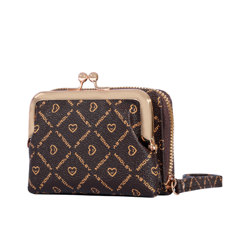 New style wallet women's fashion wrist strap short coin purse large capacity coin clip bag multi-card card holder wallet - Image 5