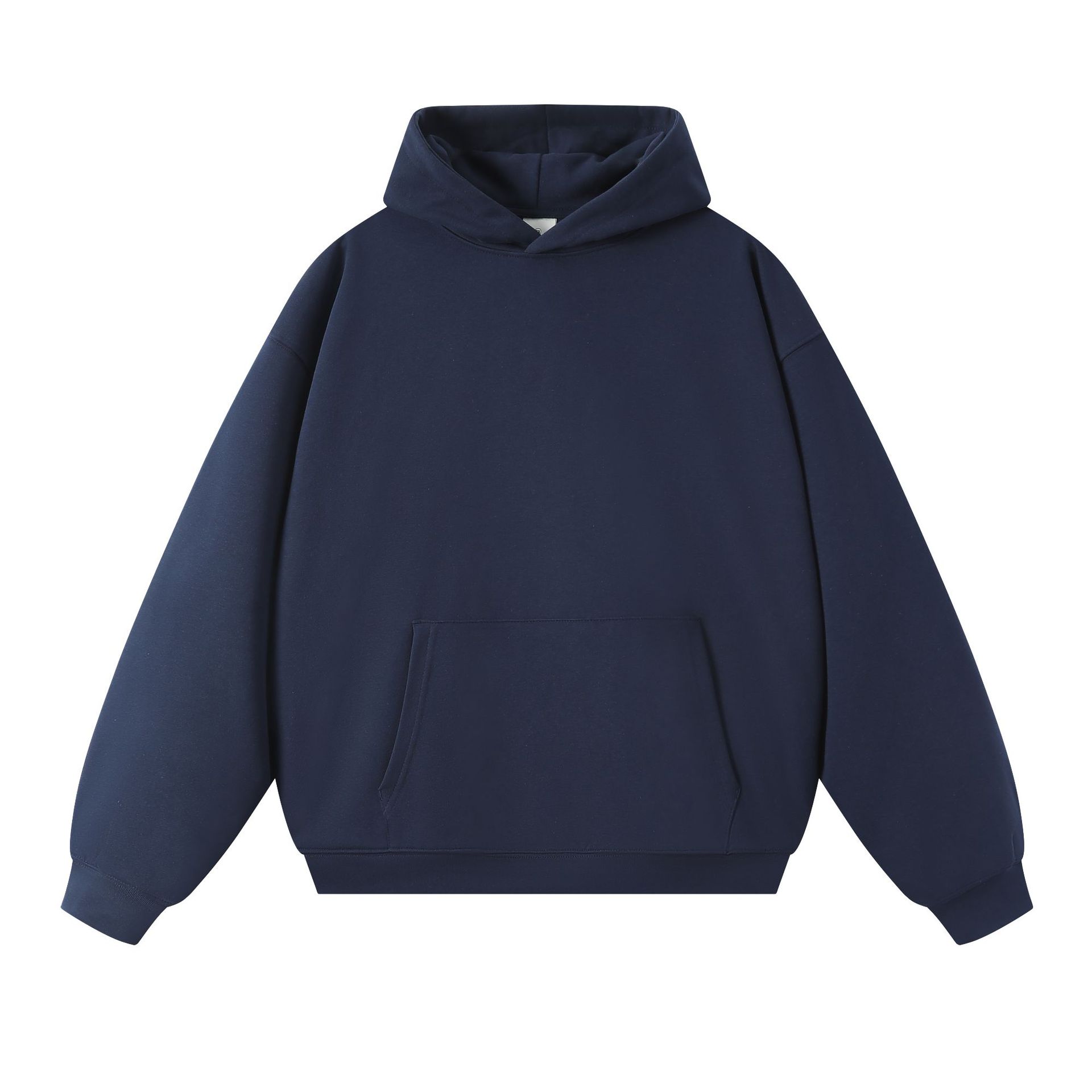 Sweatshirt 380g Terry Spring and Autumn American Thin Drop Shoulder Loose Style Solid Color Hoodie Men's Trendy All-match - Image 7